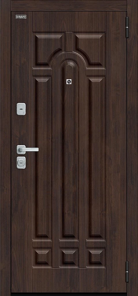 Входная дверь Форт/BChrome Almon/Nordic Oak BR6173 внешняя сторона