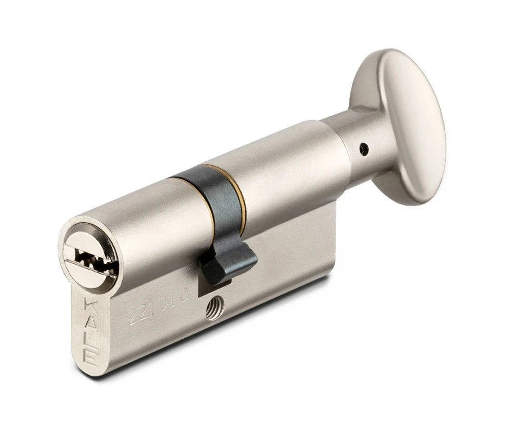 Фото Цилиндровый механизм с вертушкой 164 SM/90 (35+10+45) mm никель 5 кл.