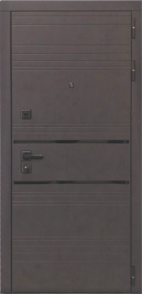 Входная дверь ДвериПРО L-43 ФЛ-677 (10мм, белый матовый) DPRO197992 внешняя сторона