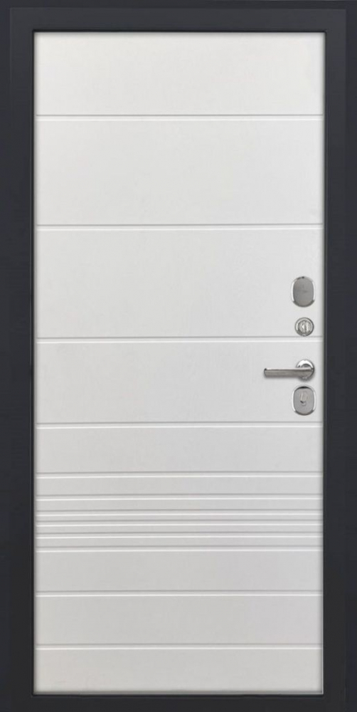 Входная дверь ДвериПРО Модель L-49 ФЛ-700 (10мм, ясень белый) DPRO198010 внутренняя сторона