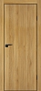 Межкомнатная дверь P-1 кромка ABS черная c 4-х ст. Дуб золотистый