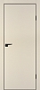 Межкомнатная дверь P-1 кромка ABS черная c 4-х ст. Бежевый матовый